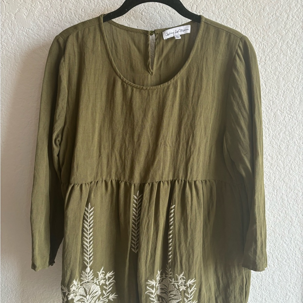 Ashley LeMieux Olive Green Tunic